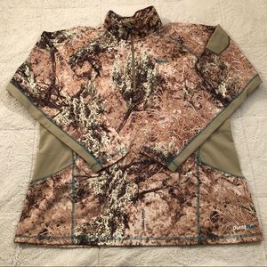 Cabelas Zonz Western Woodland Camo Pullover Sweatshirt Outfit Her womens Sz 2XL